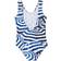 Molo Nika Swimsuit Blue/White Unisex Natación Azul/Blanco