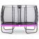 Exit Toys Trampoline Elegant 244x427cm avec filet de sécurité Economy violet