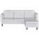 vidaXL 241980 White Sofa 188cm 3-Sitzer