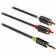 Konig 2RCA-3.5mm 0.5m
