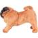 vidaXL Standing Toy Dog P​ug 33cm