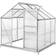 tectake 3.7m² with Base Aluminium Polycarbonate