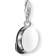 Thomas Sabo Pendentif Charm casquette d'étudiant suède multicolore 1284-007-7 noir/argenté/blanc