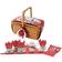 Magni Tea Set Ladybug Porcelain in Picnic Basket 2498