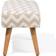 Beliani Takoma Cotton Foot Stool 35cm