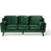 Beliani Lokka Velvet Sofa 204cm 3-seter