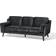 Beliani Lokka Velvet Soffa 204cm 3-sits