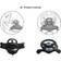 Subsonic Drive Pro Sport Wheel With Pedals/Gear-Shift - Black