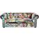 Beliani Patchwork Sofa 200cm 3 Seater
