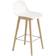 Muuto Fiber Wood Base with Backrest Bar Stool 97.5cm