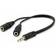 Equip 3.5mm-2x3.5mm M-F 0.1m