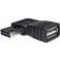 Tripp Lite Reversible USB A - Right Angle USB A M-F 2.0 Adapter