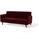 Beliani Senja Red Soffa 200cm 3-sits