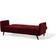 Beliani Senja Red Sofa 200cm 3 Seater