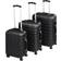 tectake Hard Shell Suitcase - 3 Set