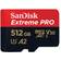 SanDisk Extreme Pro microSDXC Class 10 UHS-I U3 V30 A2 170/90MB/s 512GB +Adapter