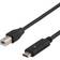 Deltaco USB B - USB C M-M 2.0 1m