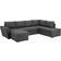 Stanford LUX Grey Sofa 297cm 4 personers