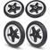 Bugaboo Donkey/Donkey2 Foam Wheels Replacement Set