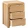 Julian Bowen Curve Oak Bedside Table 38x45cm
