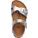 Birkenstock Kid's Rio Birko Flor - Electric Metallic Silver