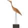 Warm Nordic Beak Bird Pine Heron Oiled Oak Prydnadsfigur 36cm