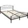 tectake Metal Bed Frame with Slatted Base 90cm 140x200cm