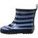 Playshoes bottes de pluie courtes rayées bleu