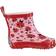 Playshoes Botas de lluvia de goma para bebé niña - Rouge