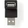 Nedis USB A-USB A M-F 2.0 Angled Adapter