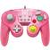 Hori Battle Pad Manette Filaire Type GameCube Super Smash Bros Pour Nintendo Switch Design Peach Licence Officielle Nintendo Rose