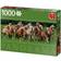 Jumbo Haflinger Horses Panorama 1000 Pieces