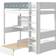FLEXA White High Bed with Casa Module 42.9x82.7"