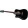 Takamine EF341SC-LH Black Chitarra Semiacustica Dreadnought