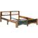 vidaXL Solid Recycled 76cm Sengeramme 160x200cm