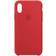 Apple Funda Silicone Case Rojo Para Iphone X