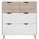 LPD Furniture Stockholm White/Oak Chest of Drawer 82x90cm