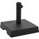 vidaXL Parasol Base Square Polyresin 17.6 lbs Black 8kg