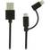Sweex USB A-Lightning/USB B Micro 1m