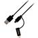 Valueline USB A-Lightning/USB B Micro 1m