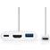 Nedis USB C-USB A/HDMI/USB C M-F
