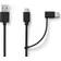 Nedis USB A-USB Micro-B/USB C 2.0
