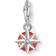 Thomas Sabo Birth Stone July Charm - Silver/White/Red