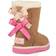 UGG Toddler's Bailey Bow II - Chestnut/Pink Azalea