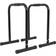 Gorilla Sports Barres Parallèles Paire, Hauteur 73cm, Charge Max 200kg, Acier Haute, Noir- Station de Dip Parallettes, Dips Stand