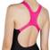 Speedo Gala Logo Medalist Swimsuit - Black/Pink