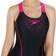 Speedo Gala Logo Medalist Swimsuit - Black/Pink