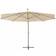 vidaXL Zweefparasol met Aluminium Paal 350 cm 350cm