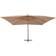 vidaXL Cantilever Umbrella With Wooden Pole 157.5' x 118.1' Terracotta 300cm