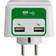 Schneider Electric PM1WU2-GR protezione da sovraccarico Bianco 1 presa(e) AC 230 V